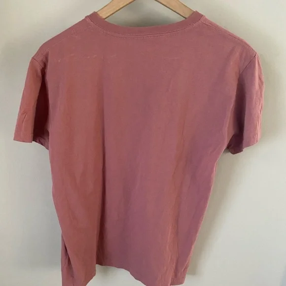 Vintage 1981 Graphic Tee Pink Loose Tee Size Medium T-Shirt Mauve - Picture 3 of 4